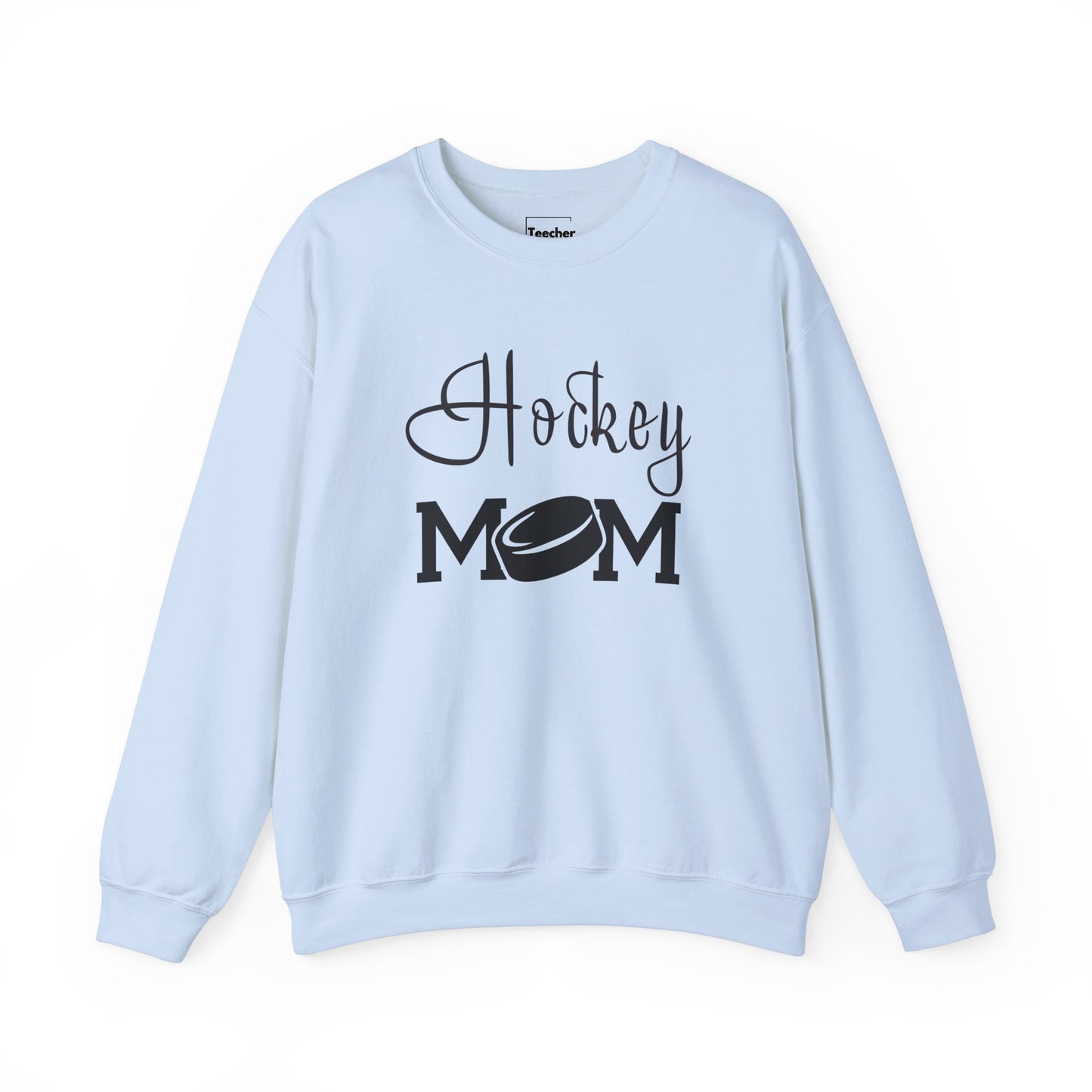 Hockey Mom Puck Crewneck Sweatshirt