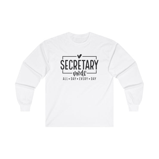 Secretary Mode Long Sleeve Shirt