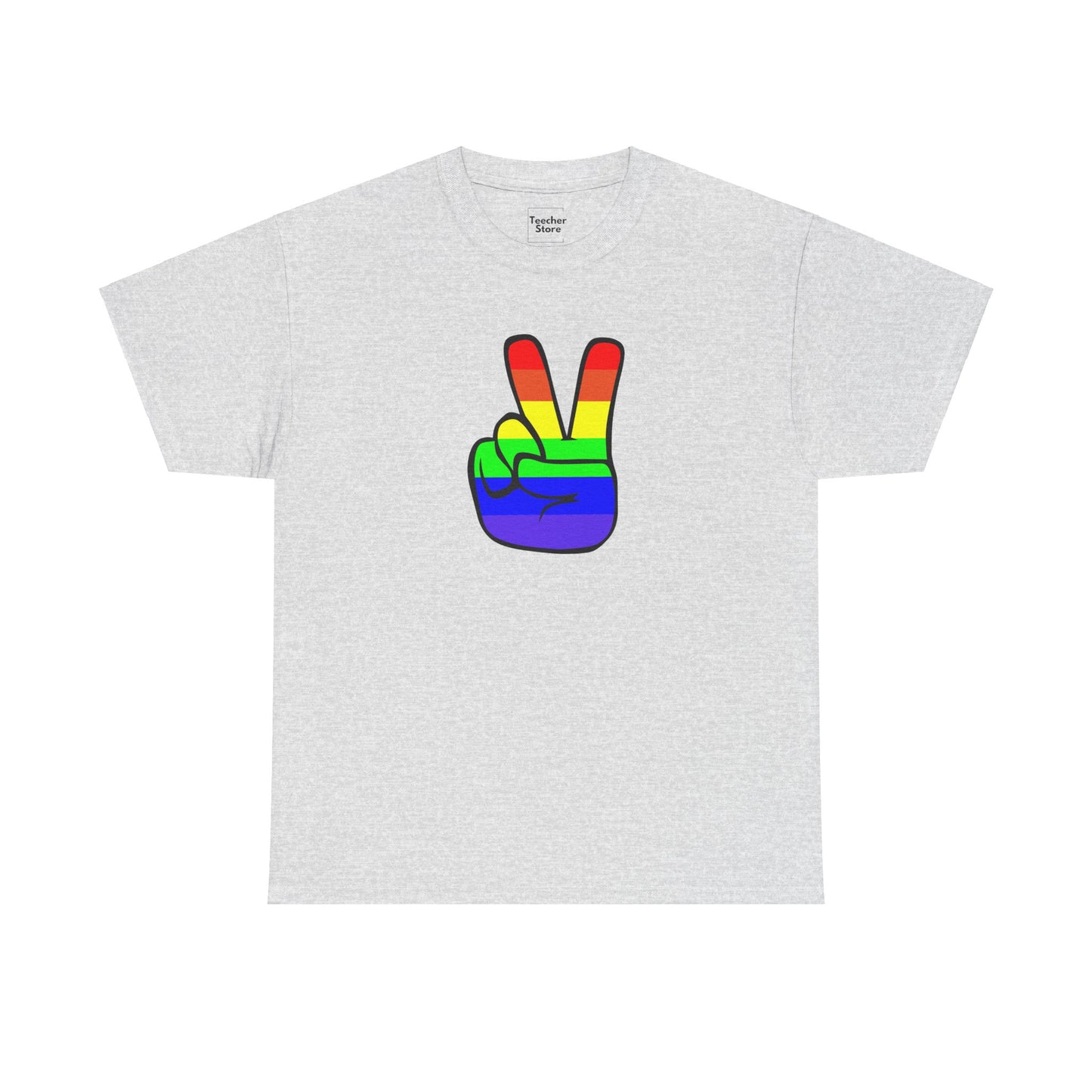 Rainbow Peace Sign Tee-Shirt