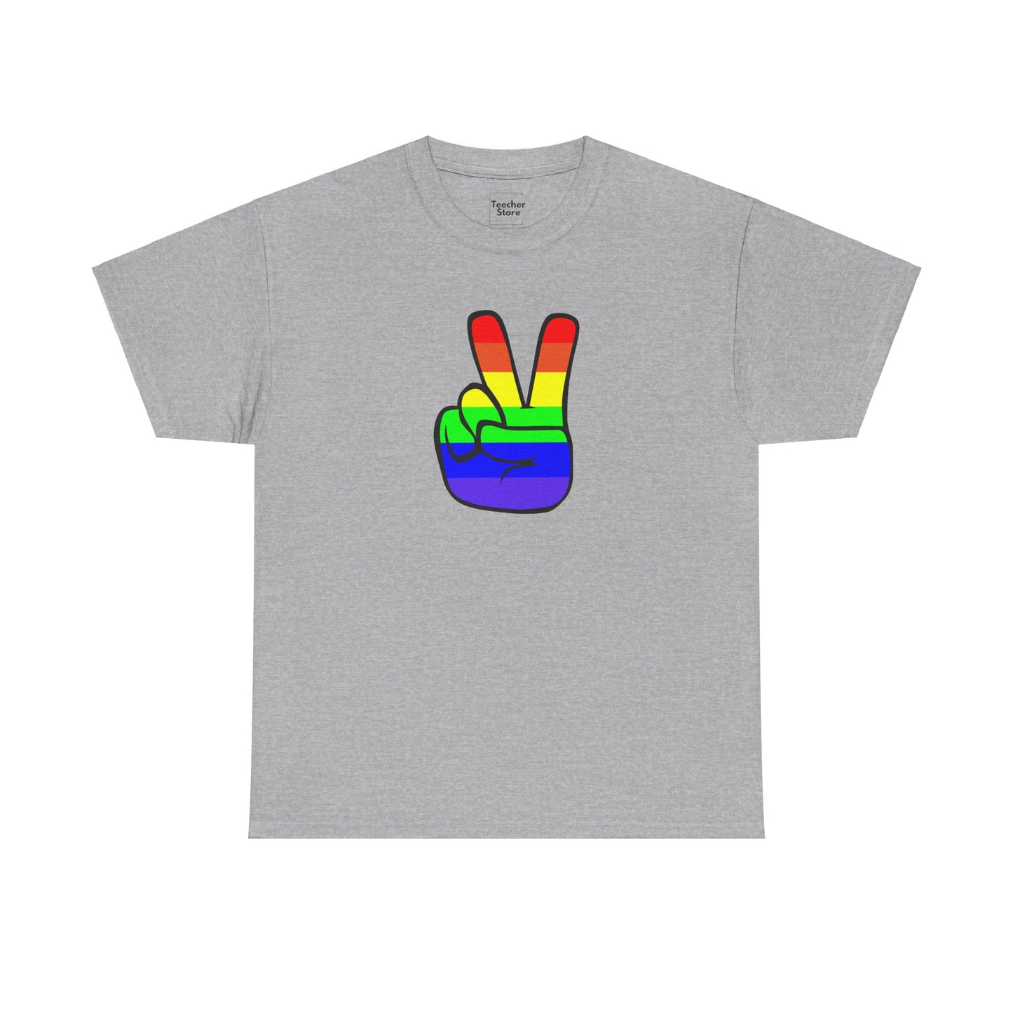 Rainbow Peace Sign Tee-Shirt