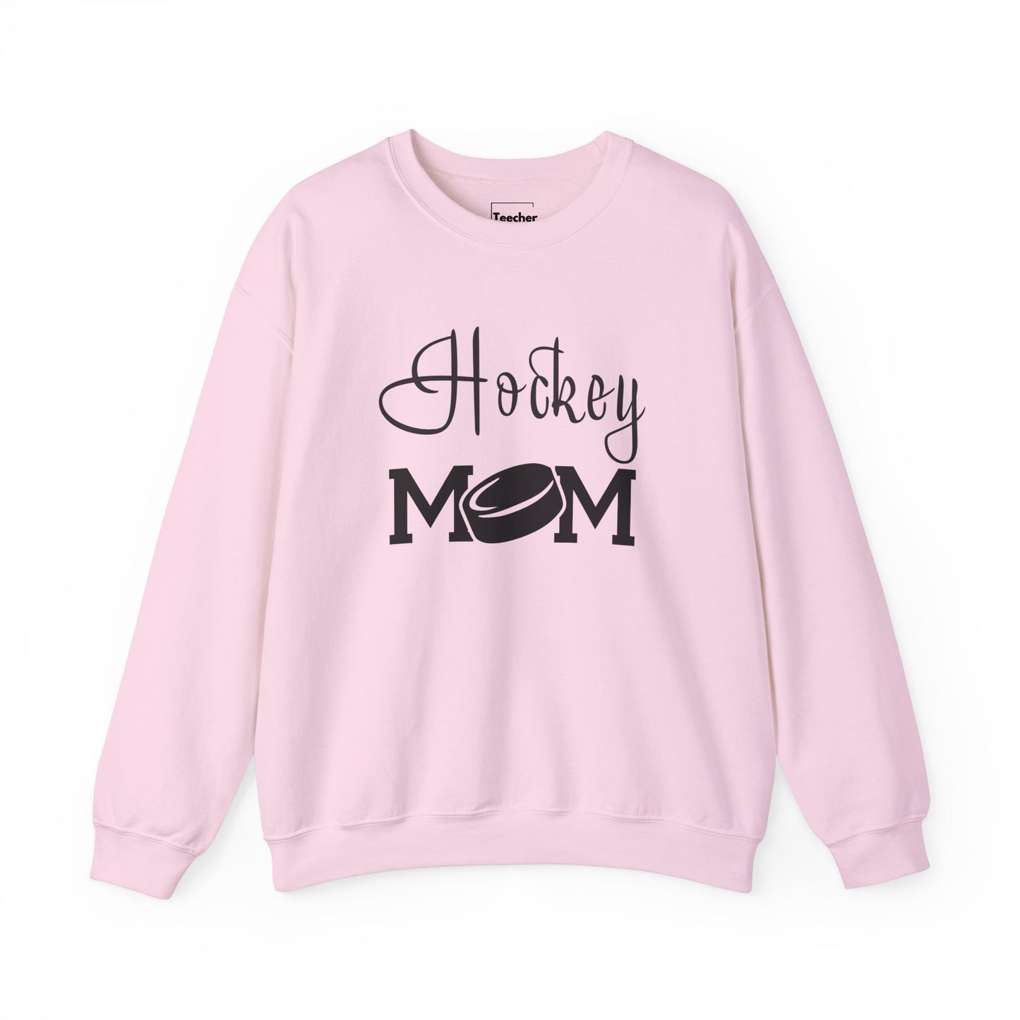 Hockey Mom Puck Crewneck Sweatshirt