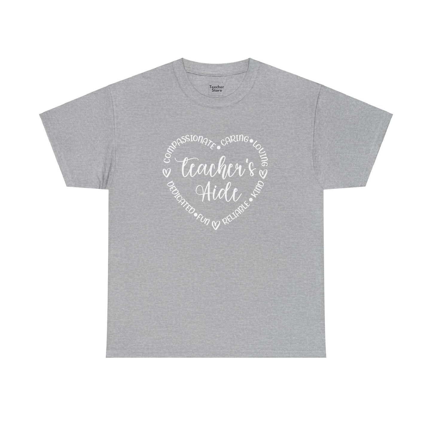 Word Heart Teacher Aide Tee-Shirt