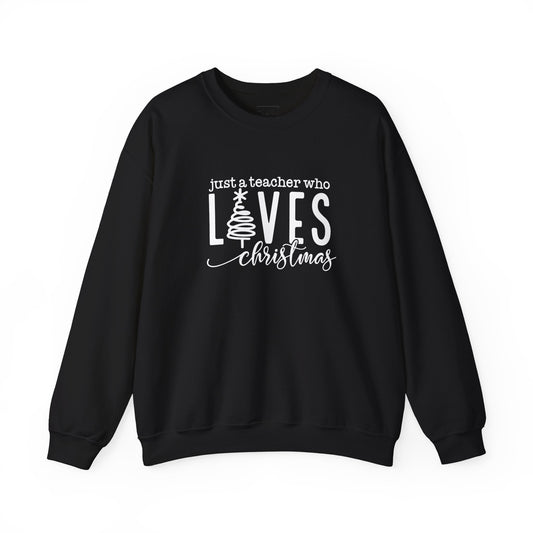 Teacher Loves Christmas Sweatshirt