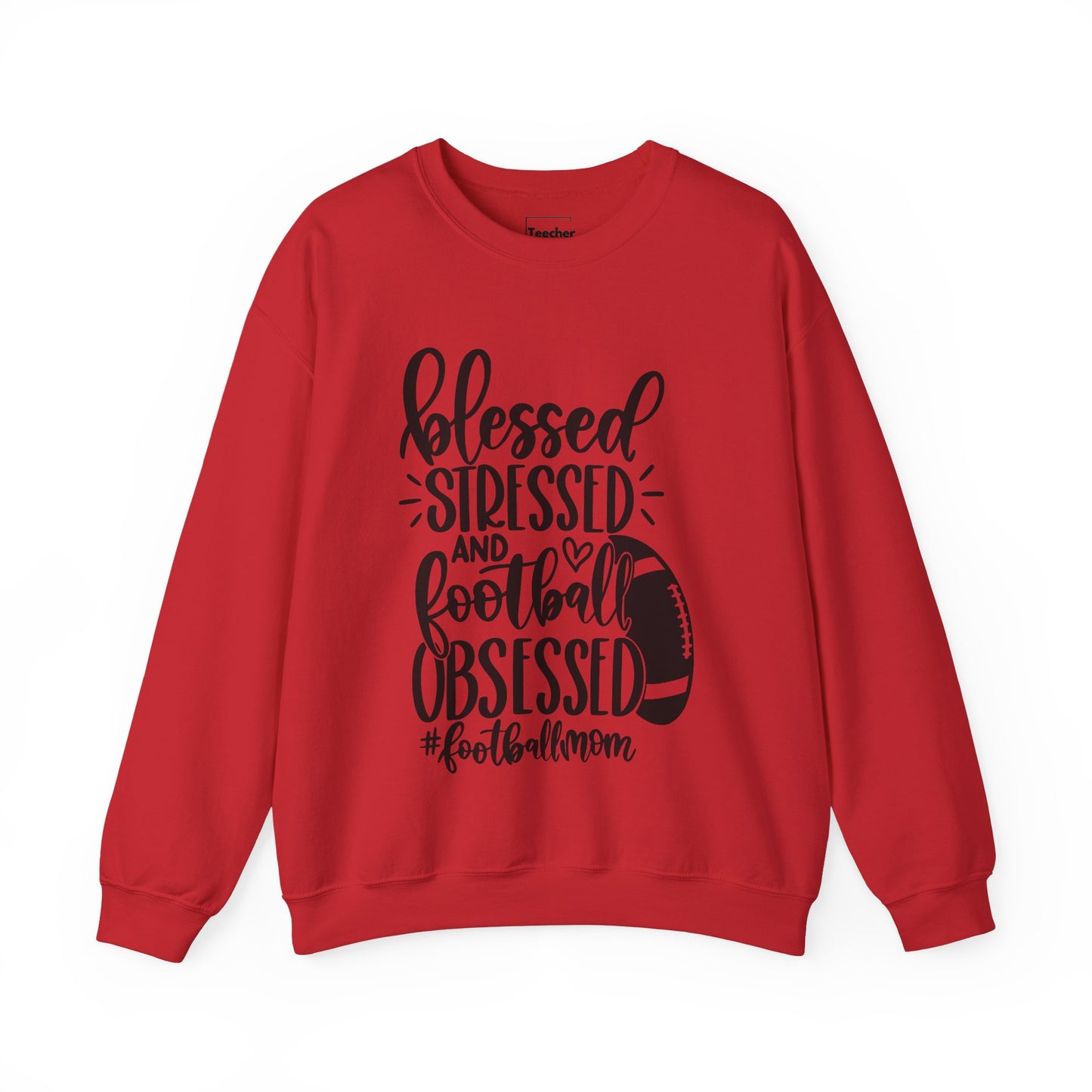 Blessed Stressed Football Sweatshirt