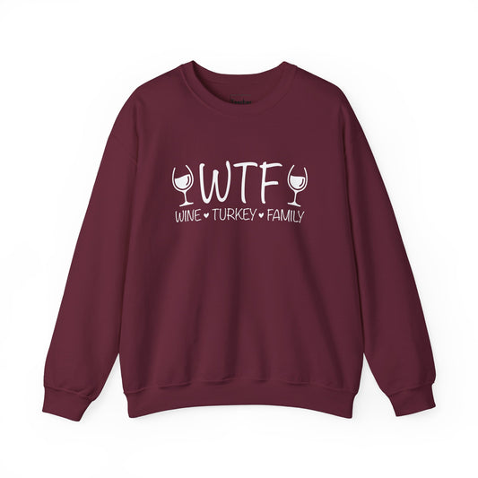 Wine Turkey Family Sweatshirt