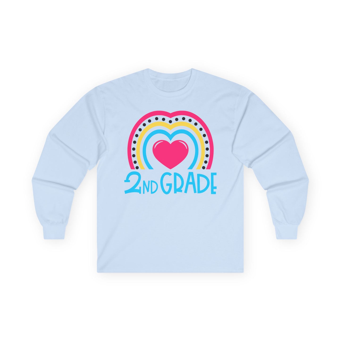 Heart 2nd Grade Teacher Long Sleeve Shirt