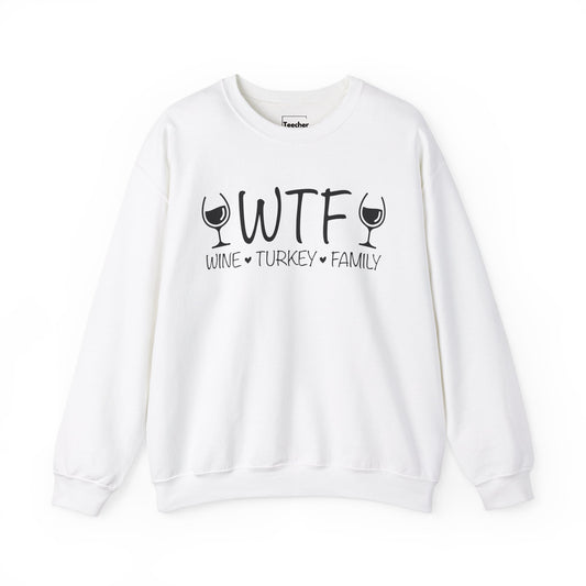 Wine Turkey Family Sweatshirt