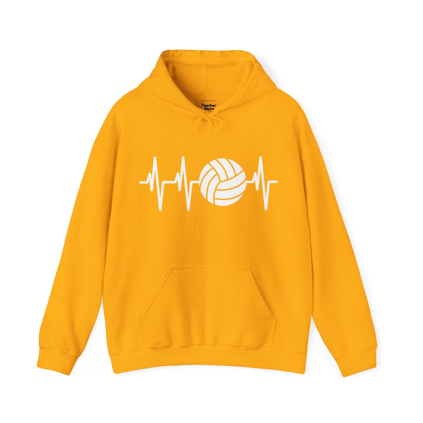 Volleyball Heartbeat Hooded Sweatshirt