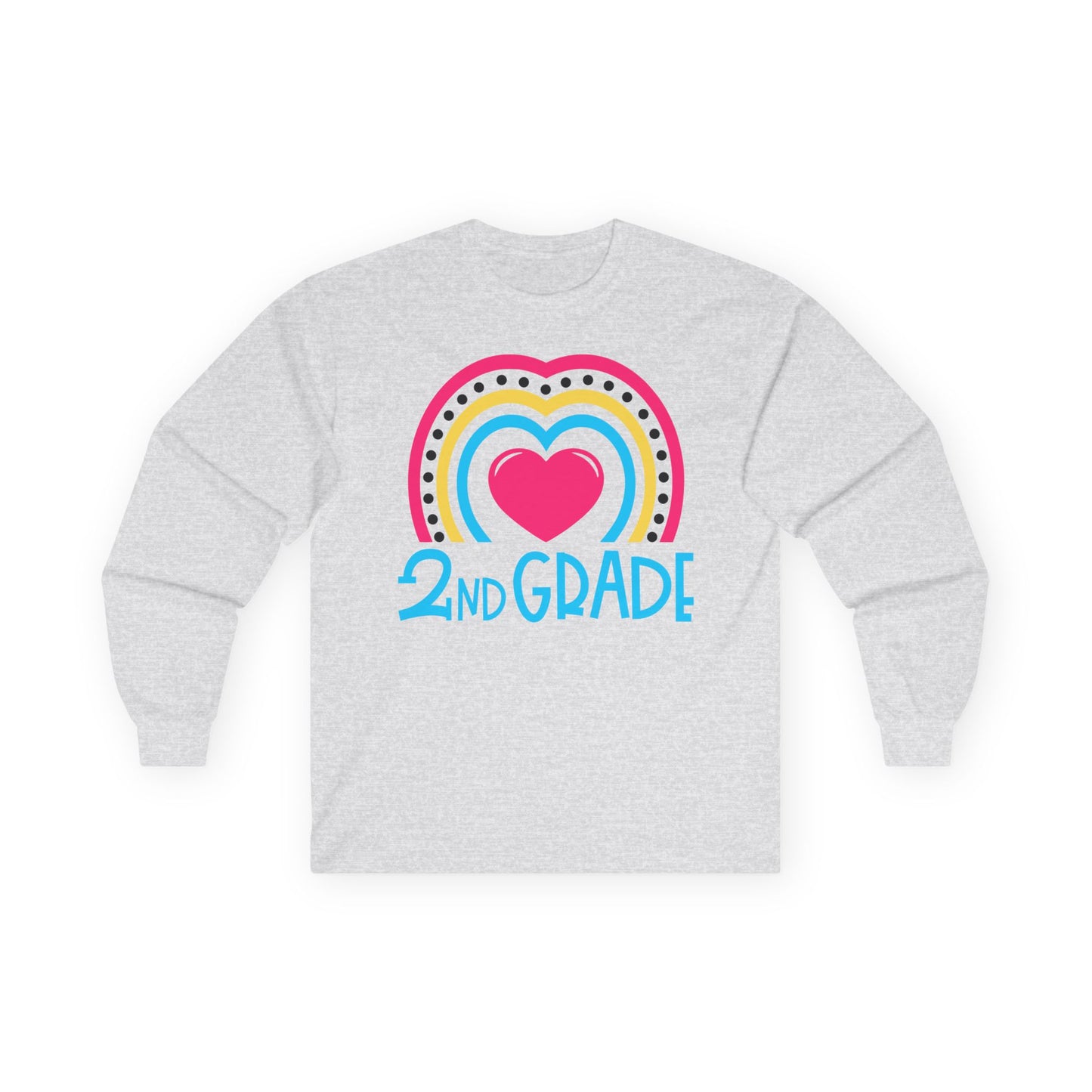 Heart 2nd Grade Teacher Long Sleeve Shirt