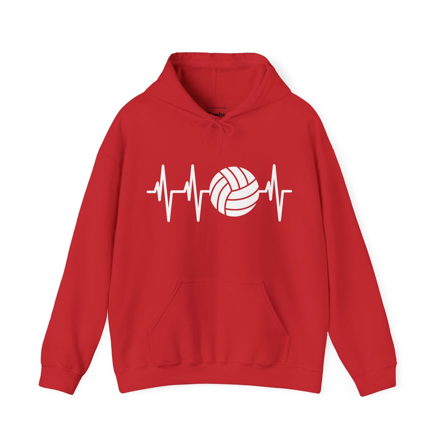 Volleyball Heartbeat Hooded Sweatshirt