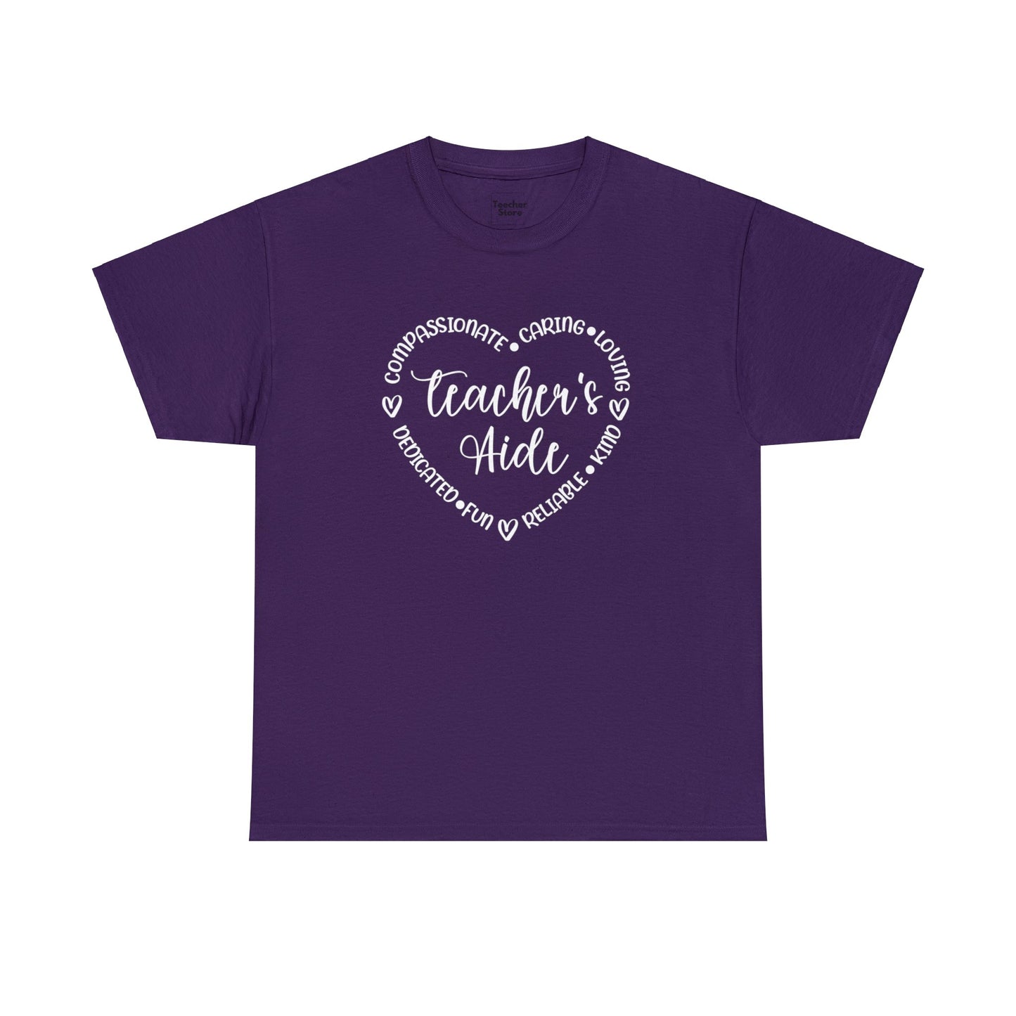 Word Heart Teacher Aide Tee-Shirt