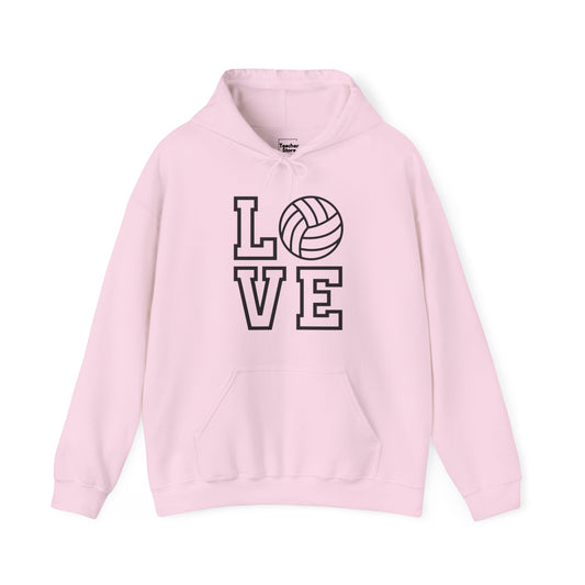 Volleyball Love Hooded Sweatshirt