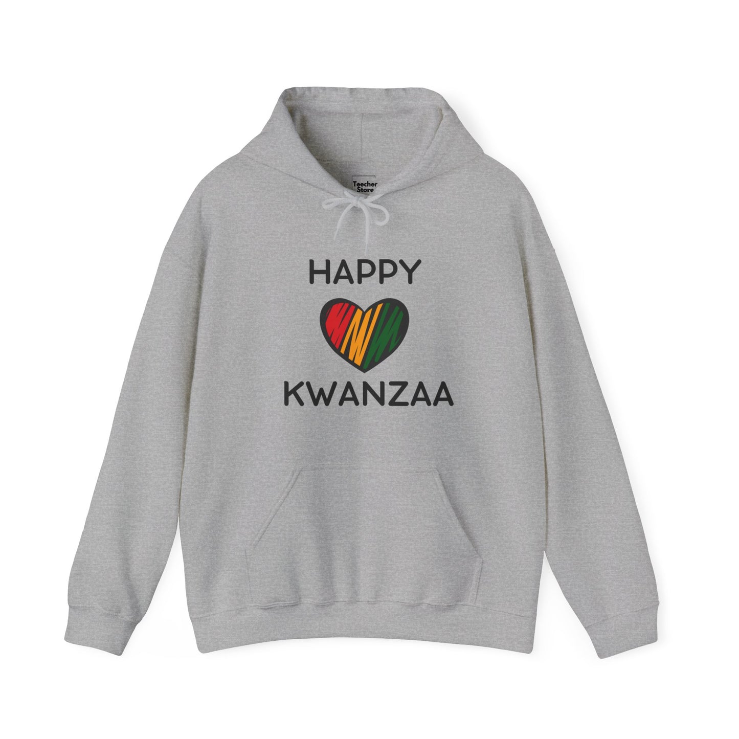 Happy Kwanzaa Heart Hooded Sweatshirt