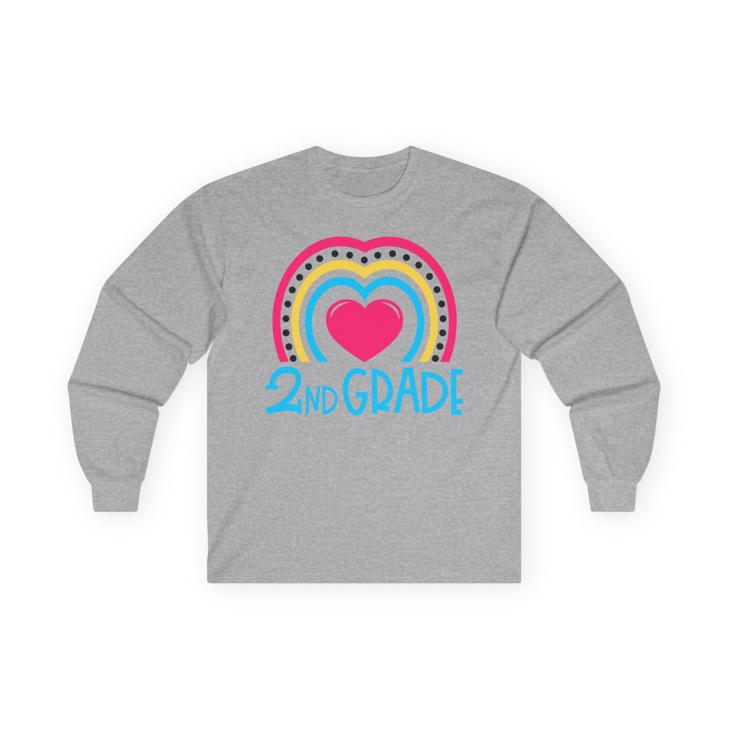 Heart 2nd Grade Teacher Long Sleeve Shirt