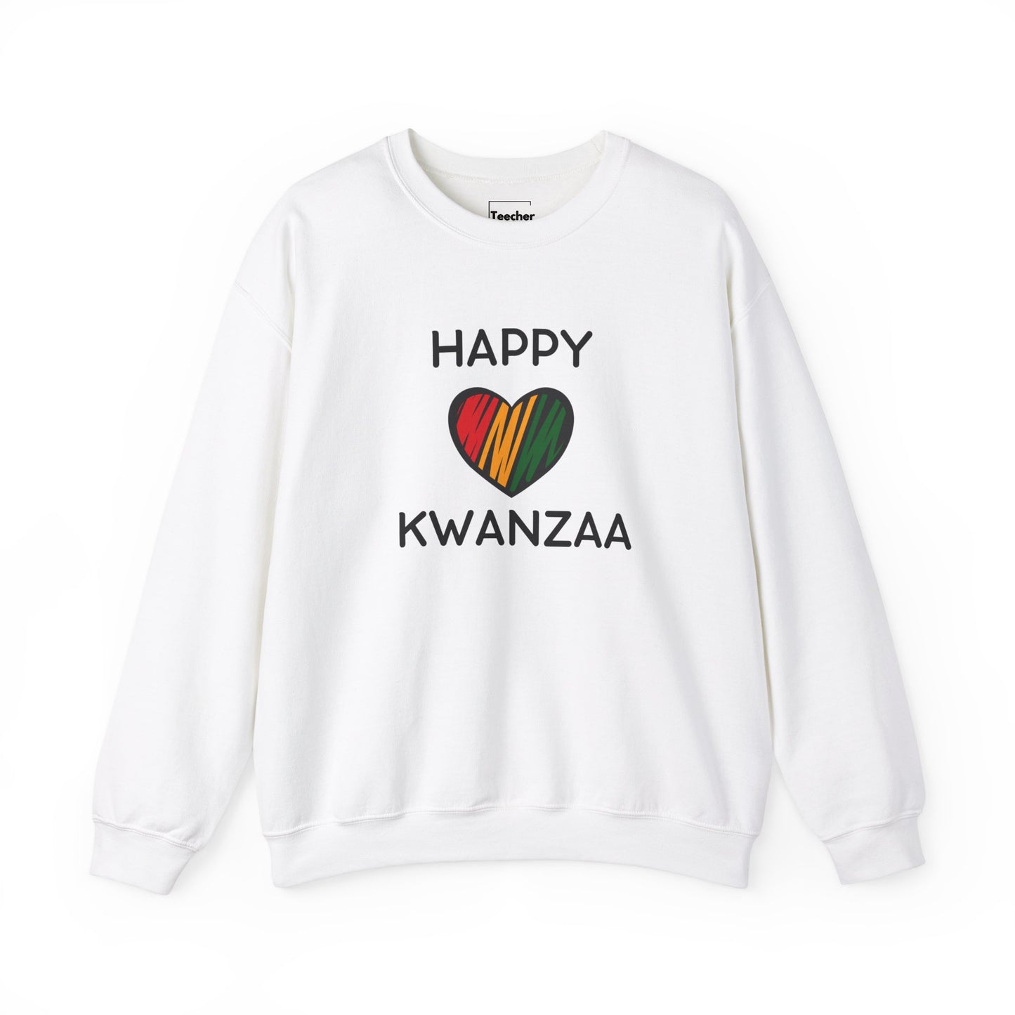 Happy Kwanzaa Heart Crewneck Sweatshirt