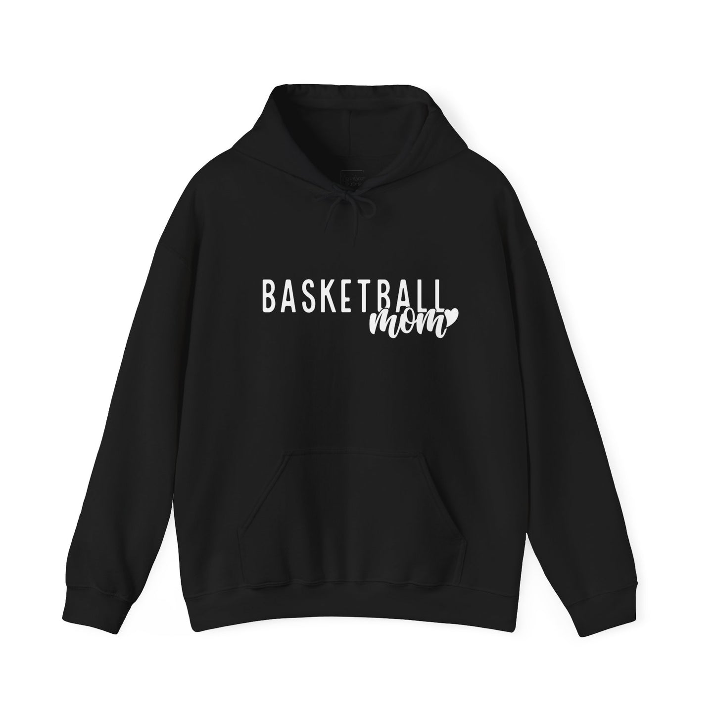 Basketball Mom Heart Hooded Sweatshirt