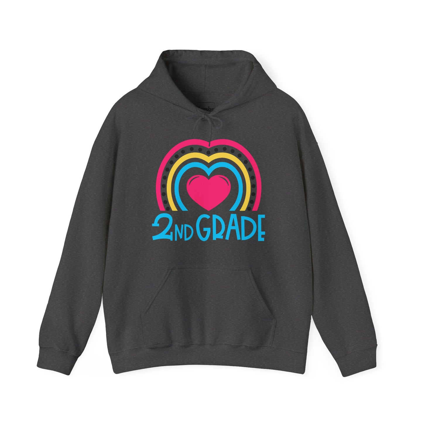 Heart 2nd Grade Hooded Sweatshirt