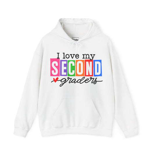 Love My Second Graders Hooded Sweatshirt