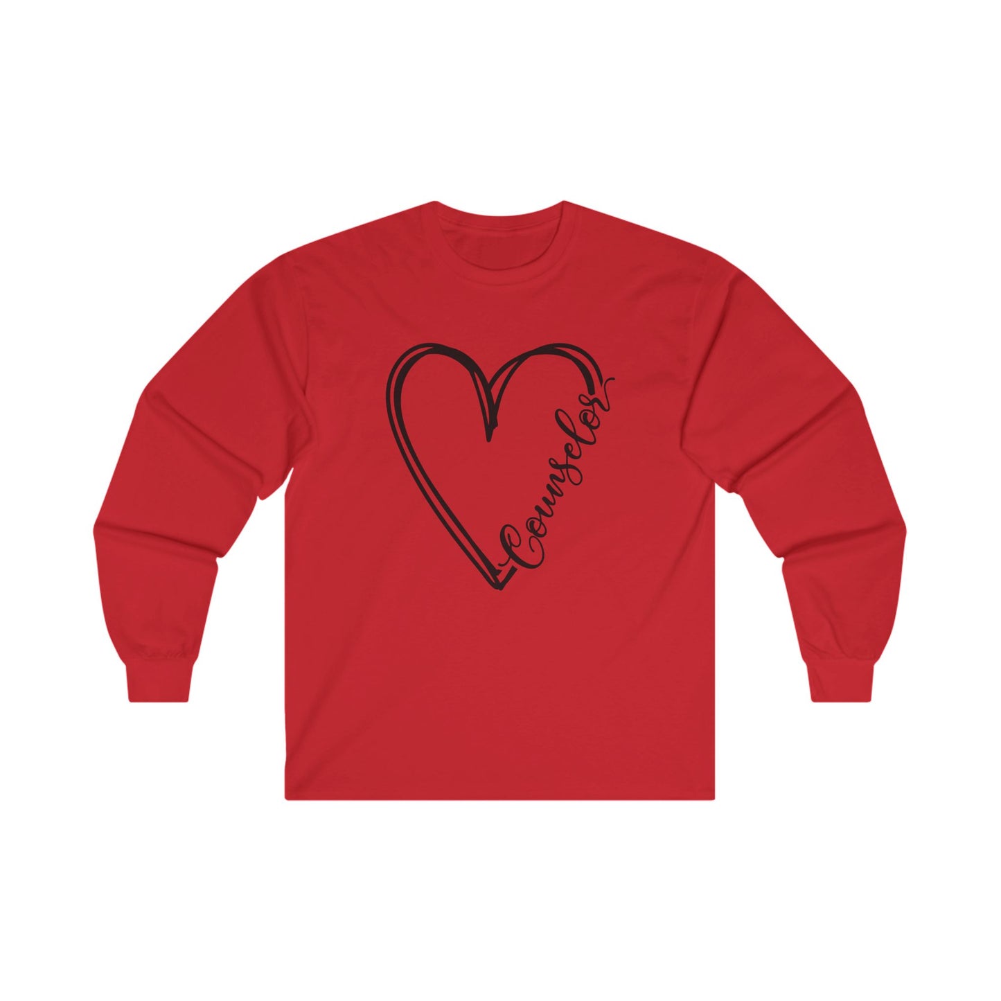 Counselor Heart Long Sleeve Shirt