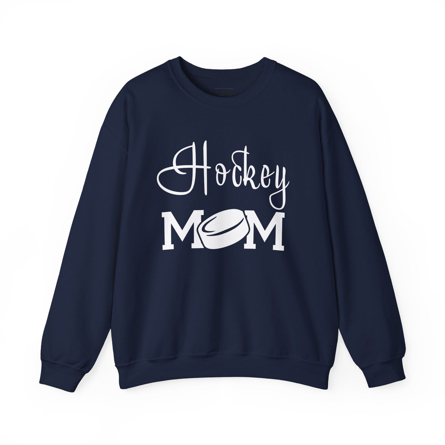 Hockey Mom Puck Crewneck Sweatshirt