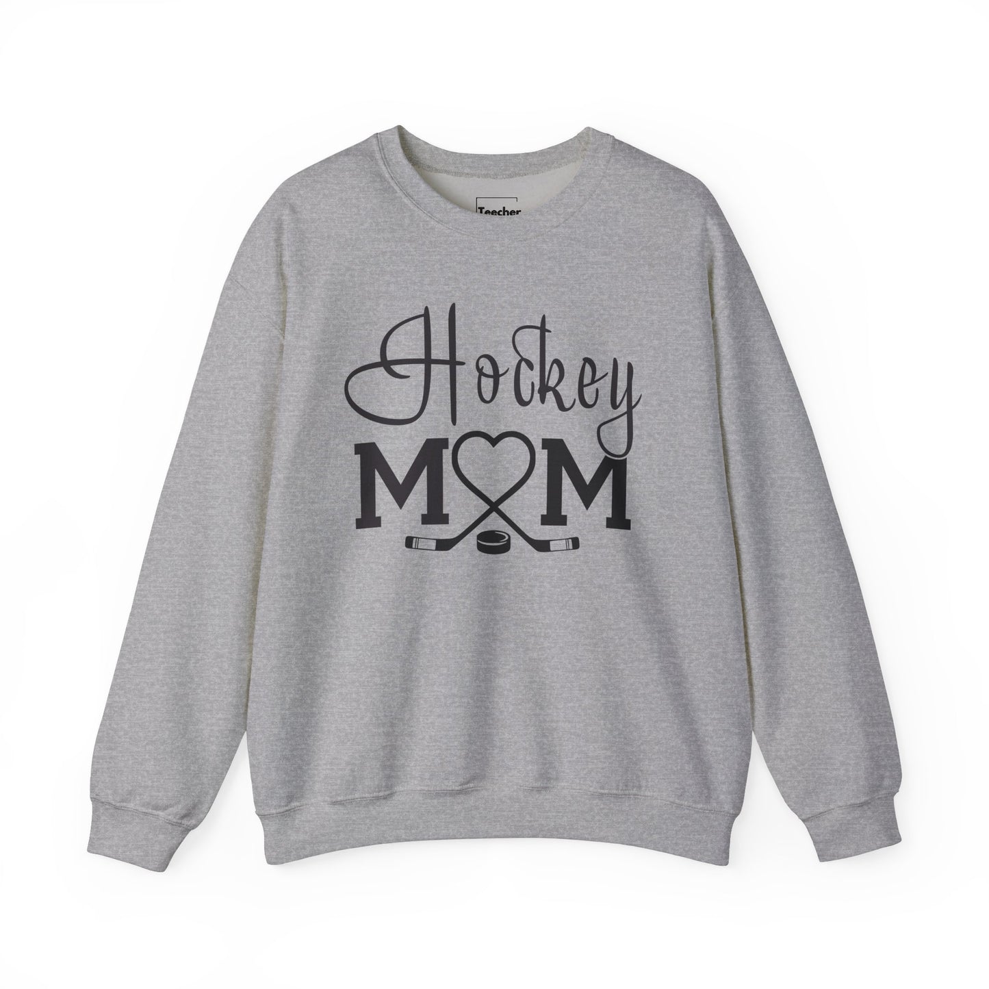 Heart Hockey Mom Crewneck Sweatshirt