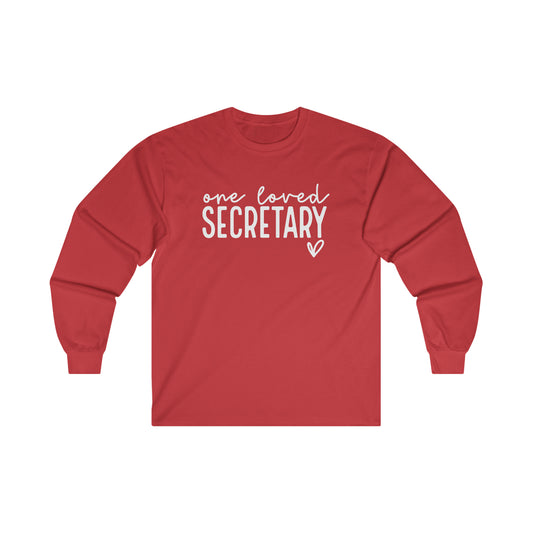 One Loved Secretary Long Sleeve Shirt