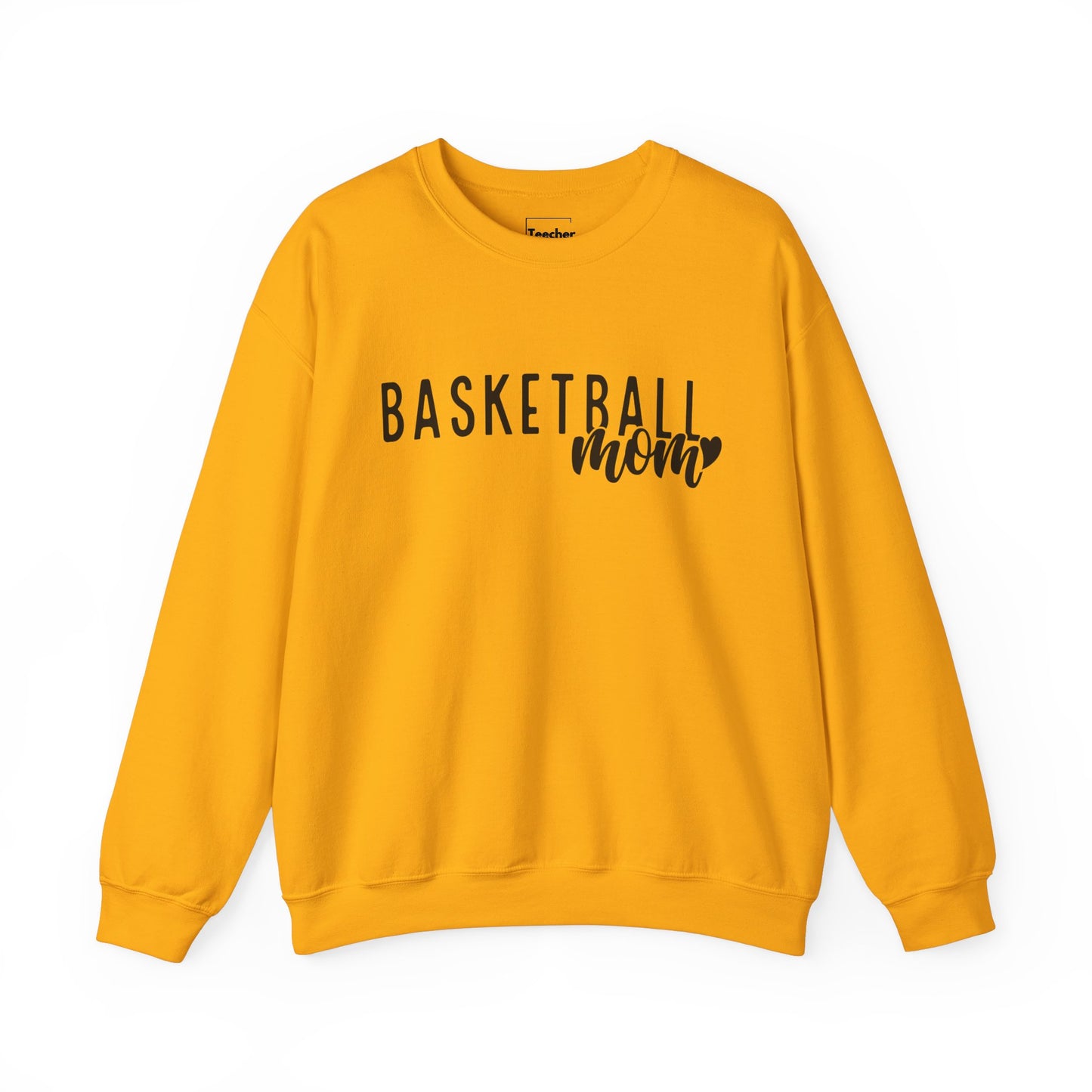 Basketball Mom Heart Crewneck Sweatshirt