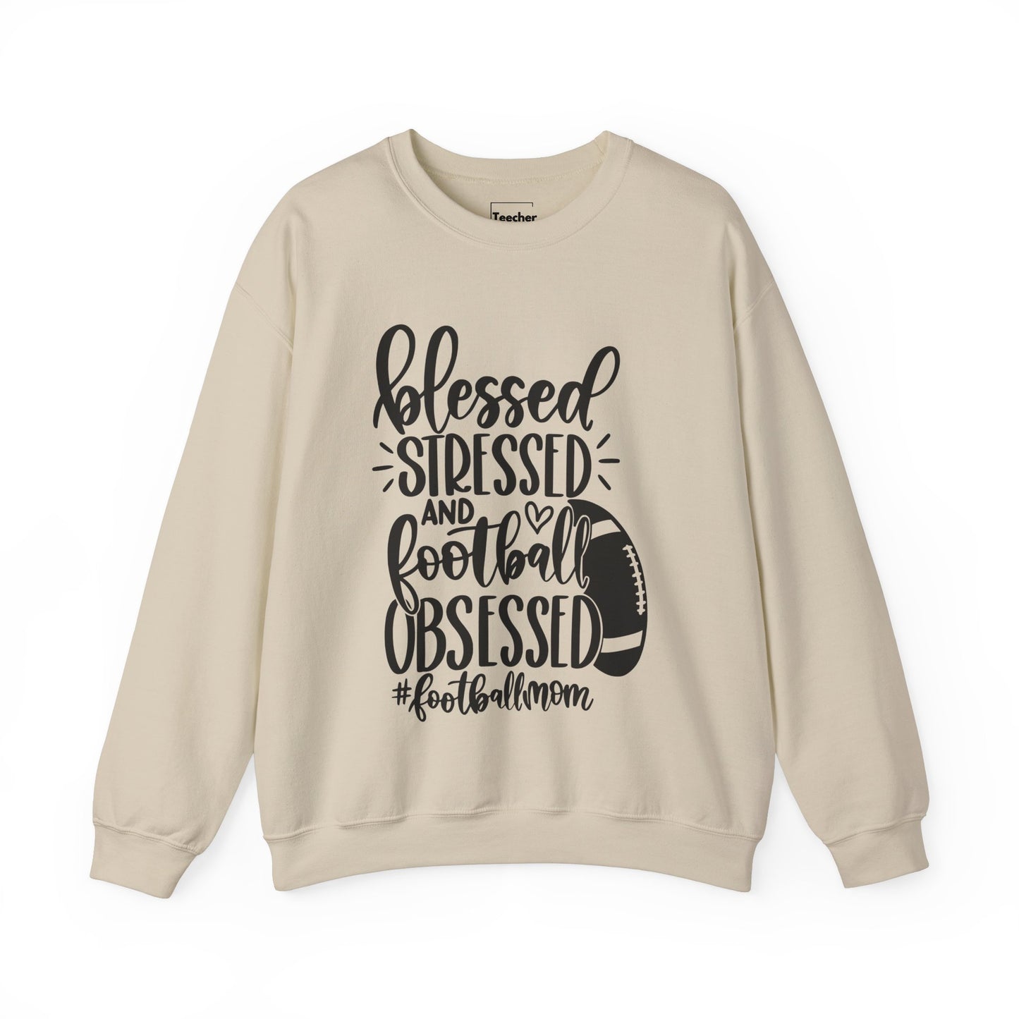 Blessed Stressed Football Sweatshirt