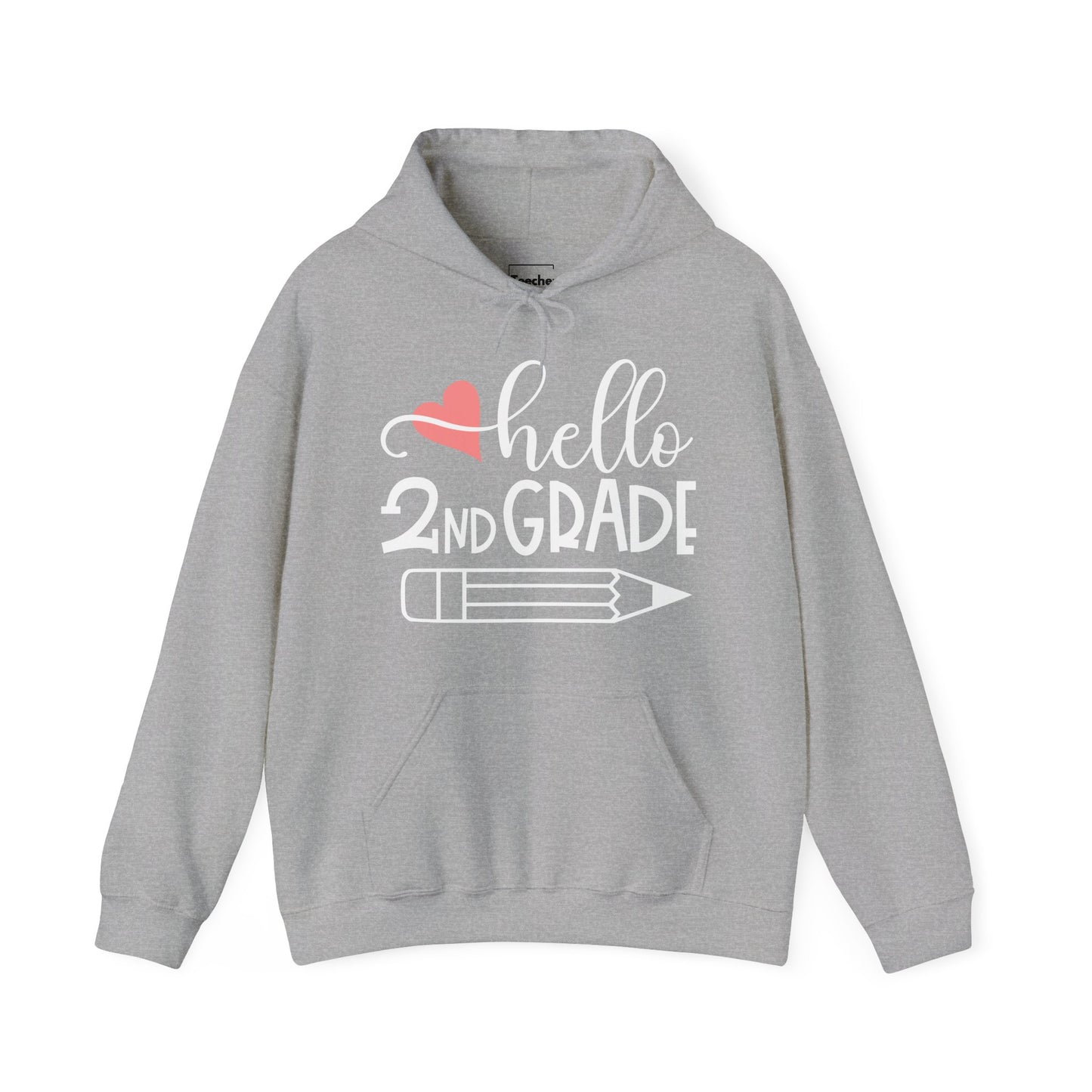 Hello 2nd Grade Hooded Sweatshirt