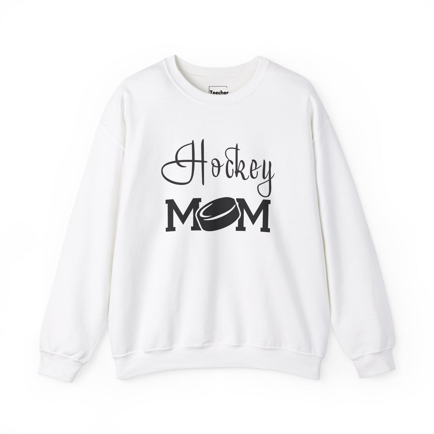 Hockey Mom Puck Crewneck Sweatshirt