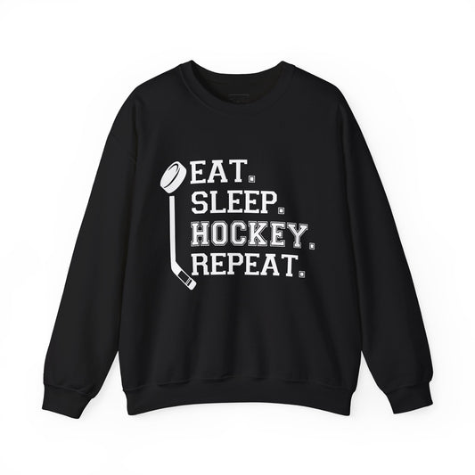 Eat Sleep Hockey Crewneck Sweatshirt