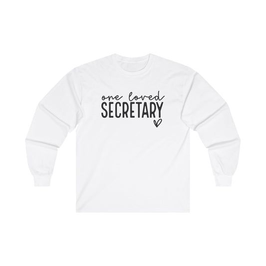 One Loved Secretary Long Sleeve Shirt