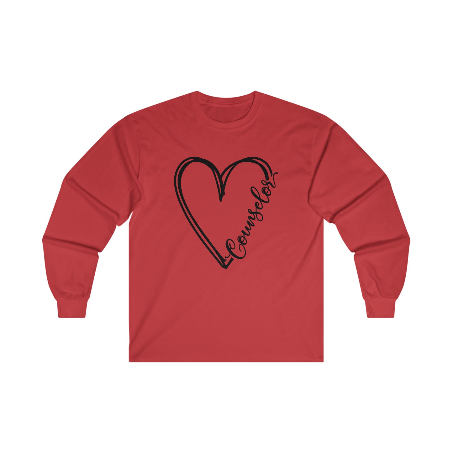 Counselor Heart Long Sleeve Shirt