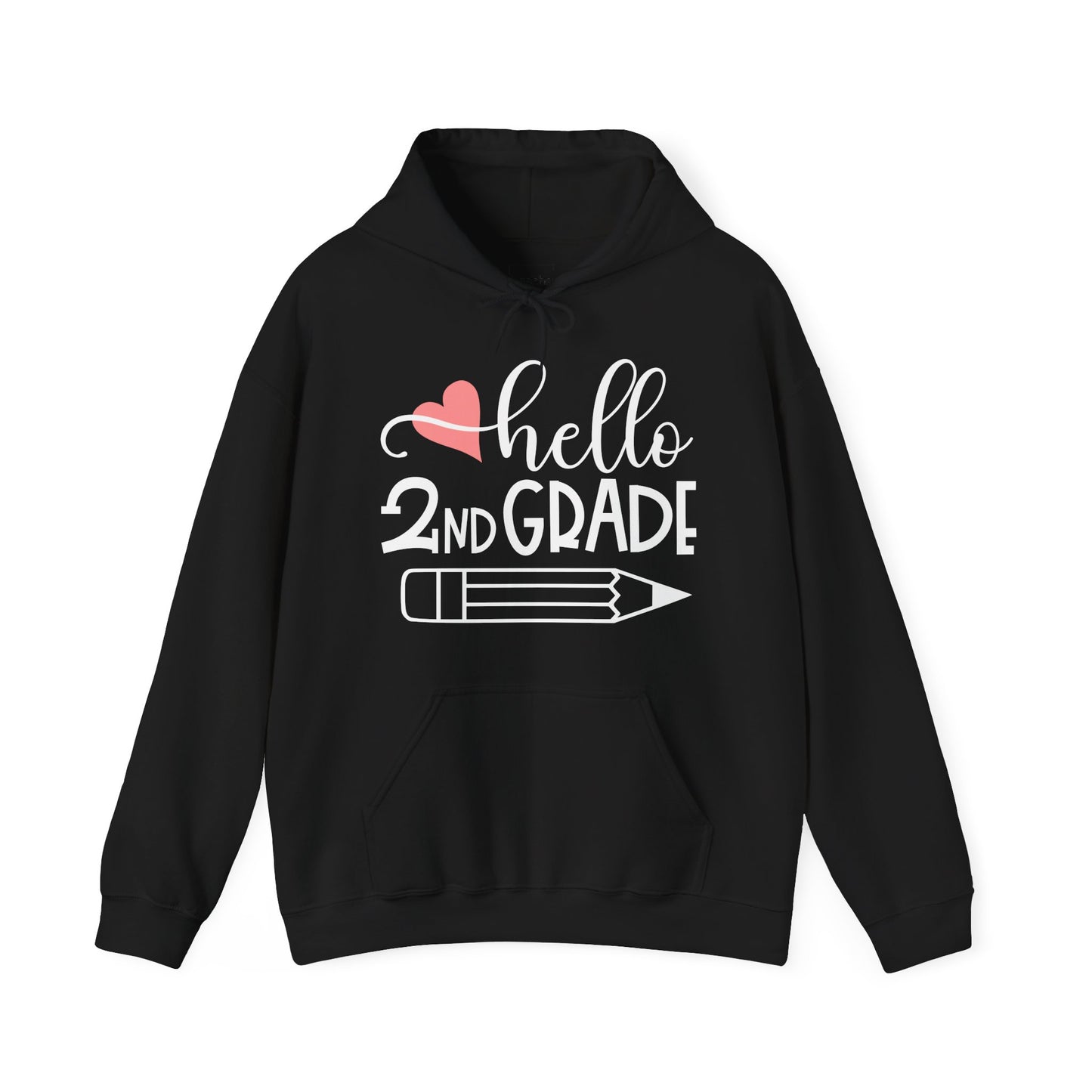 Hello 2nd Grade Hooded Sweatshirt