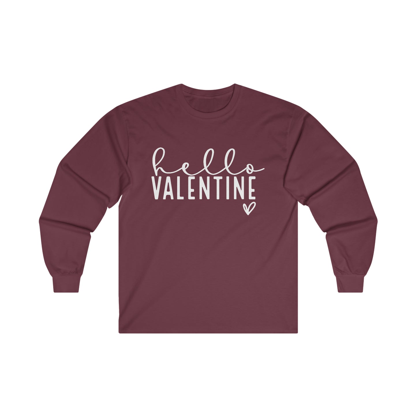 Hello Valentine Long Sleeve Shirt