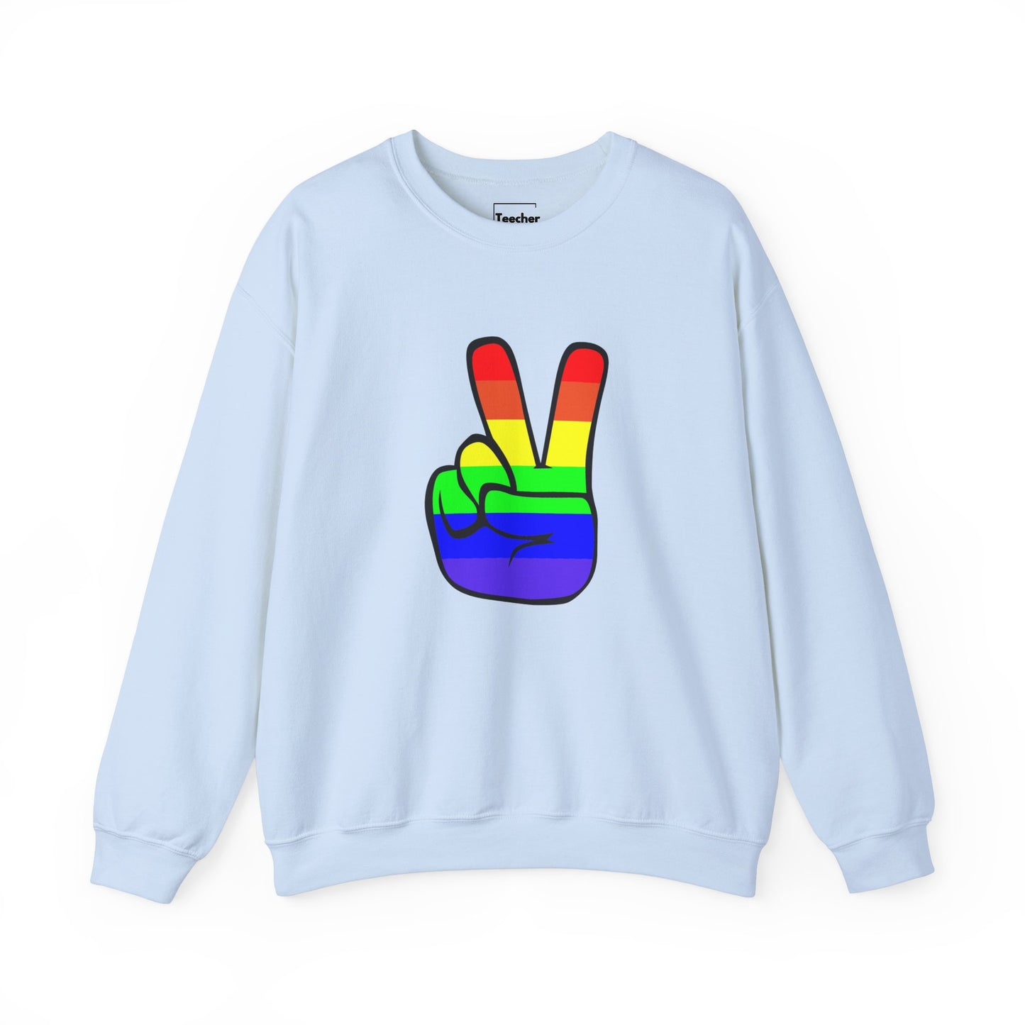 Rainbow Peace Sign Sweatshirt