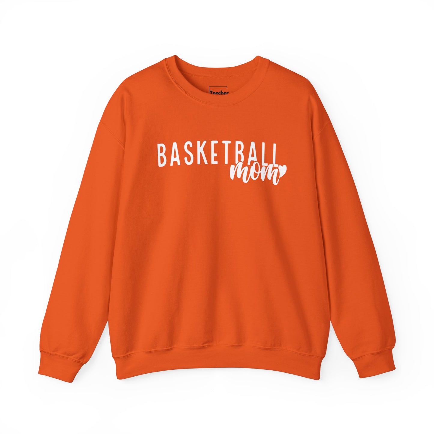 Basketball Mom Heart Crewneck Sweatshirt