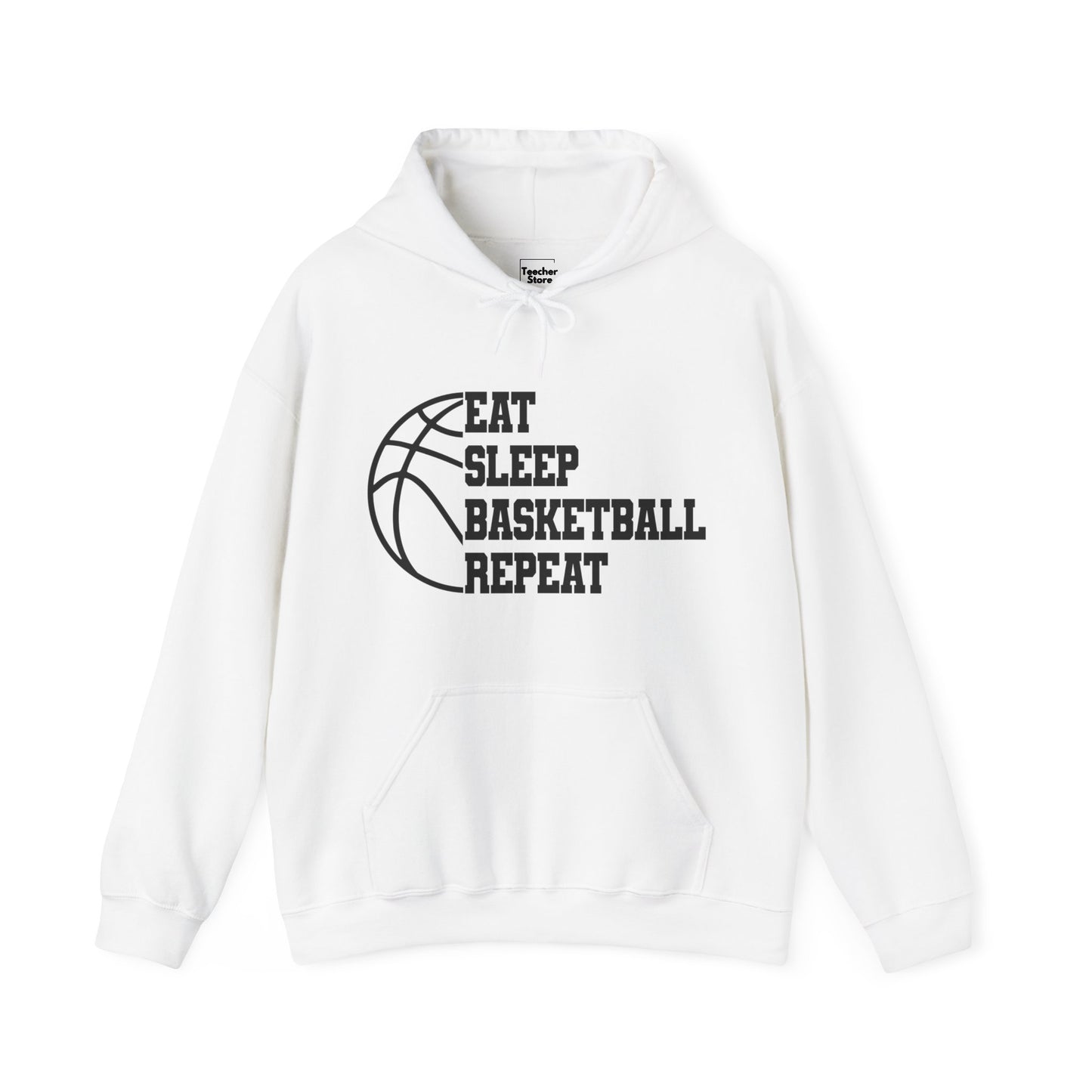 Eat Sleep Basketball Hooded Sweatshirt