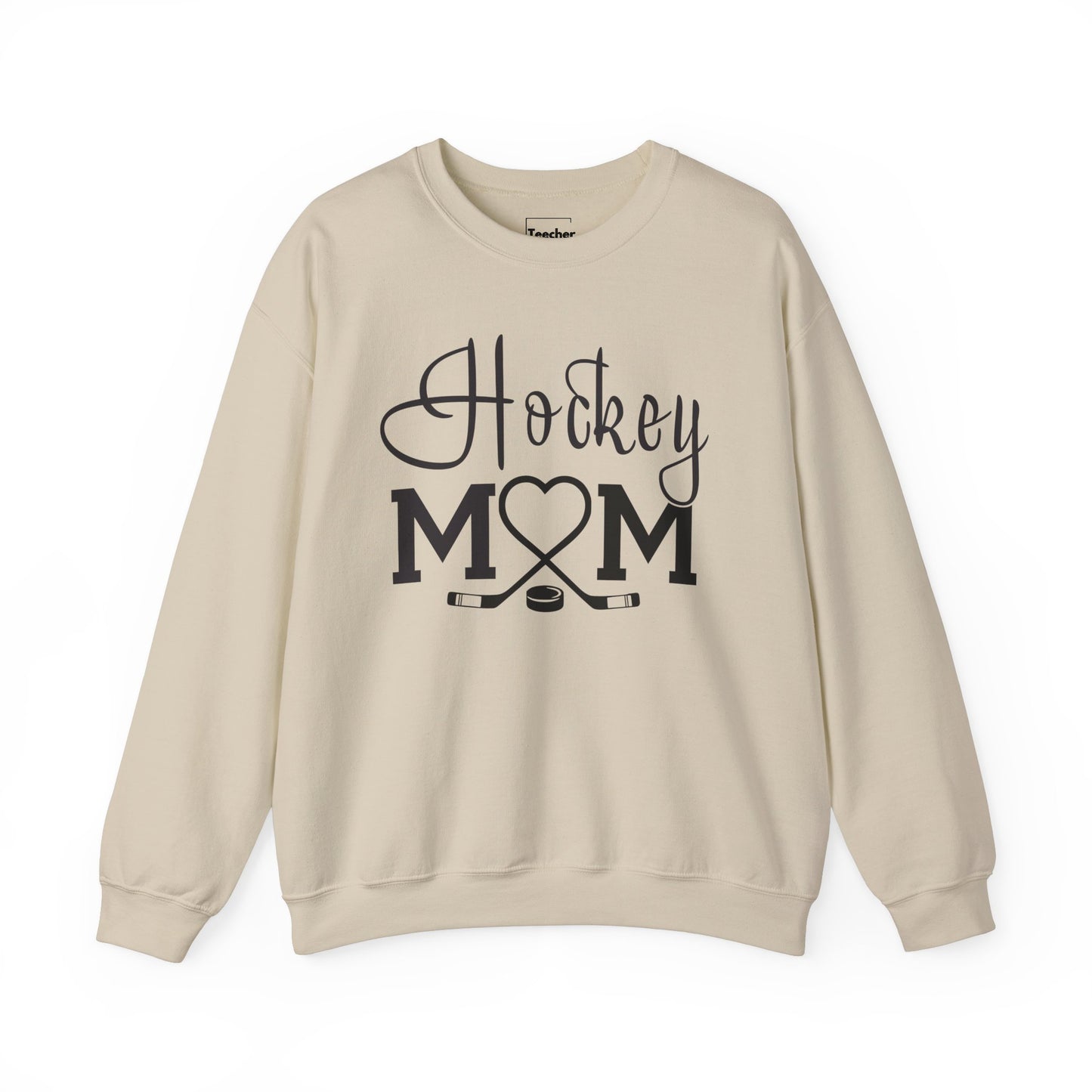 Heart Hockey Mom Crewneck Sweatshirt