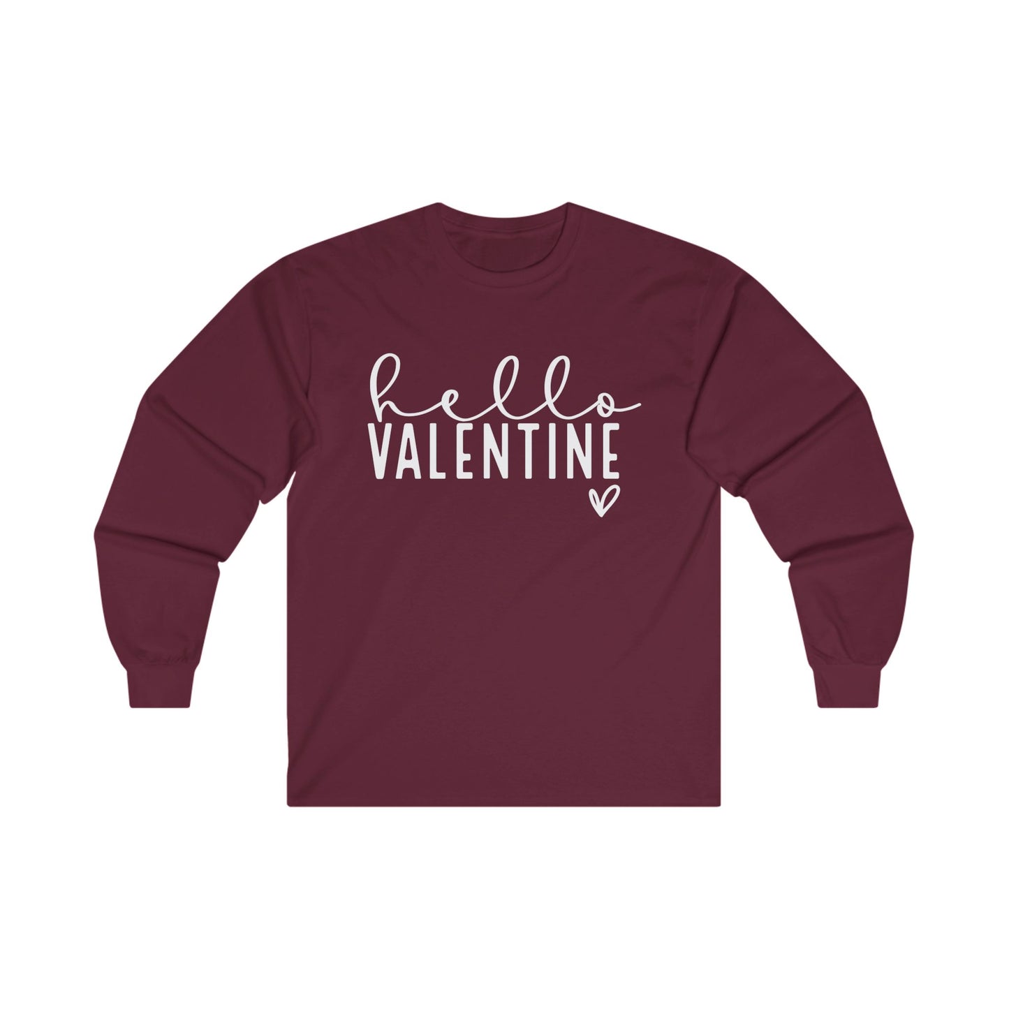 Hello Valentine Long Sleeve Shirt