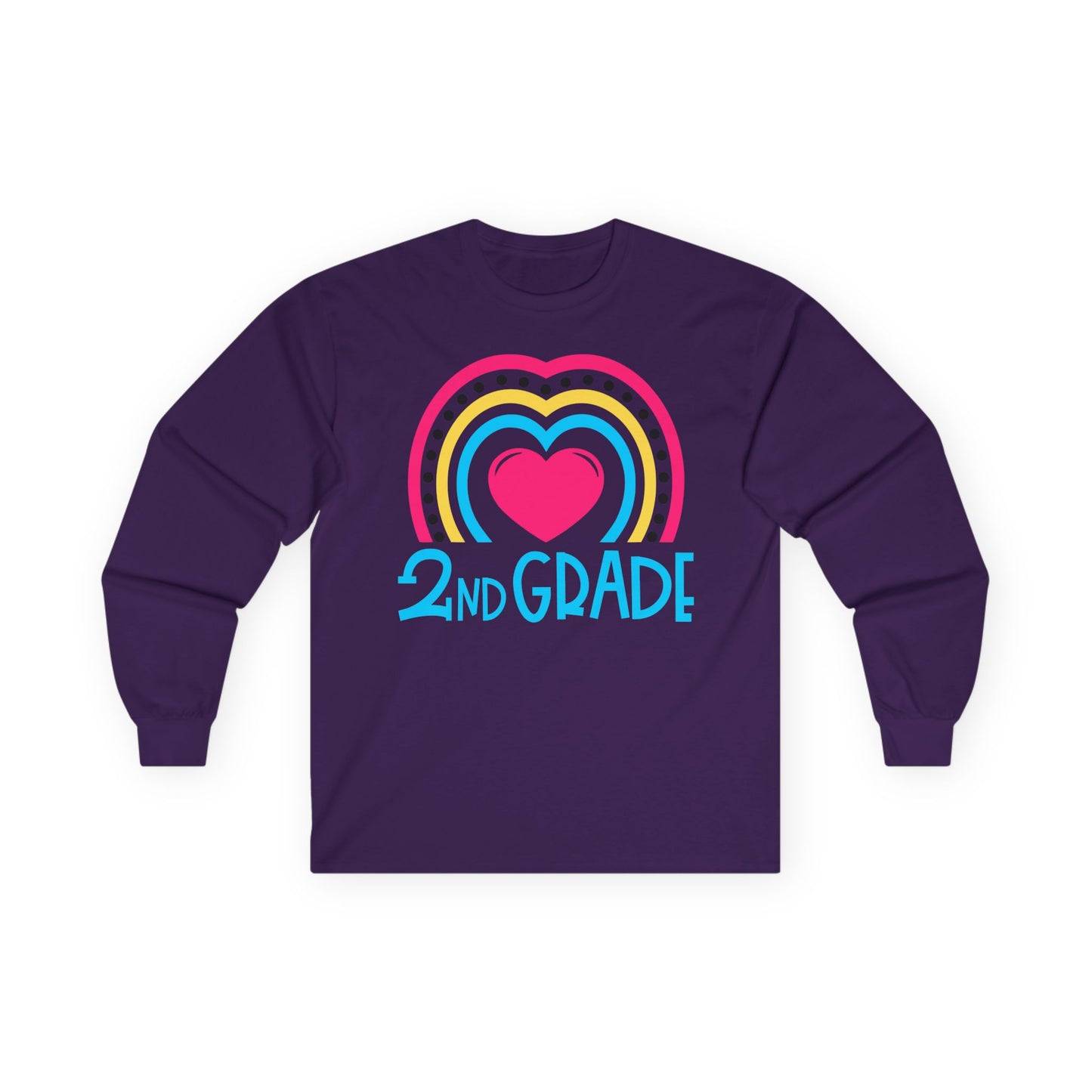 Heart 2nd Grade Teacher Long Sleeve Shirt