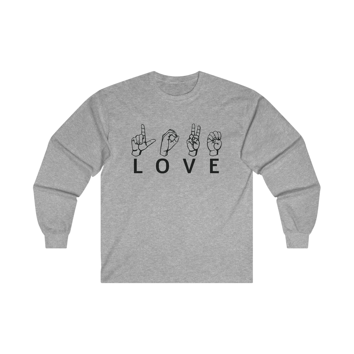 Love Sign Language Long Sleeve Shirt