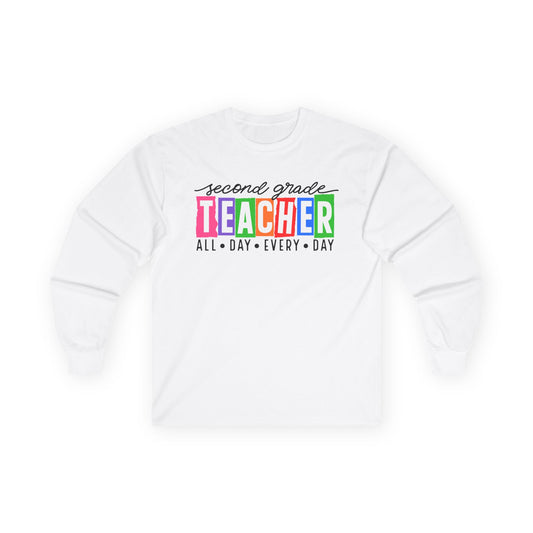 Second Grade All Day Long Sleeve Shirt