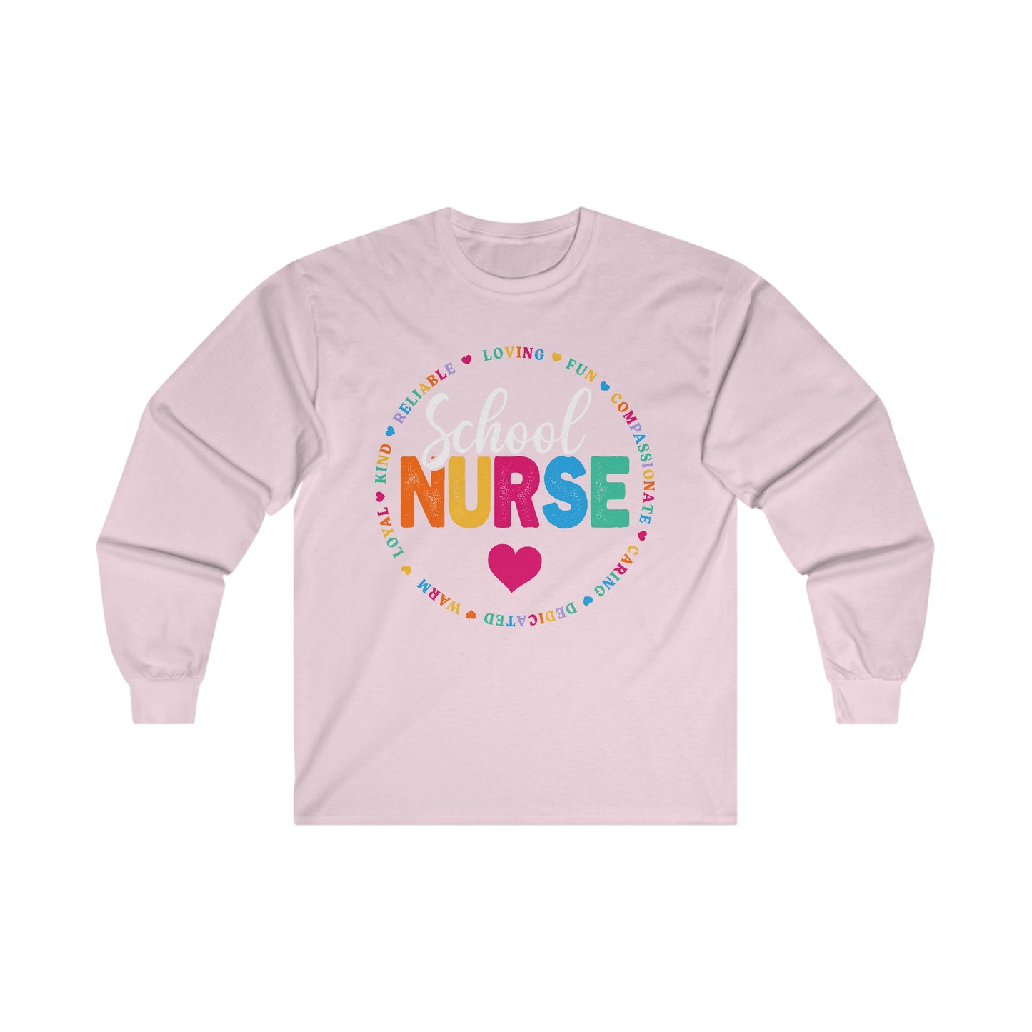 Circle School Nurse Long Sleeve Shirt