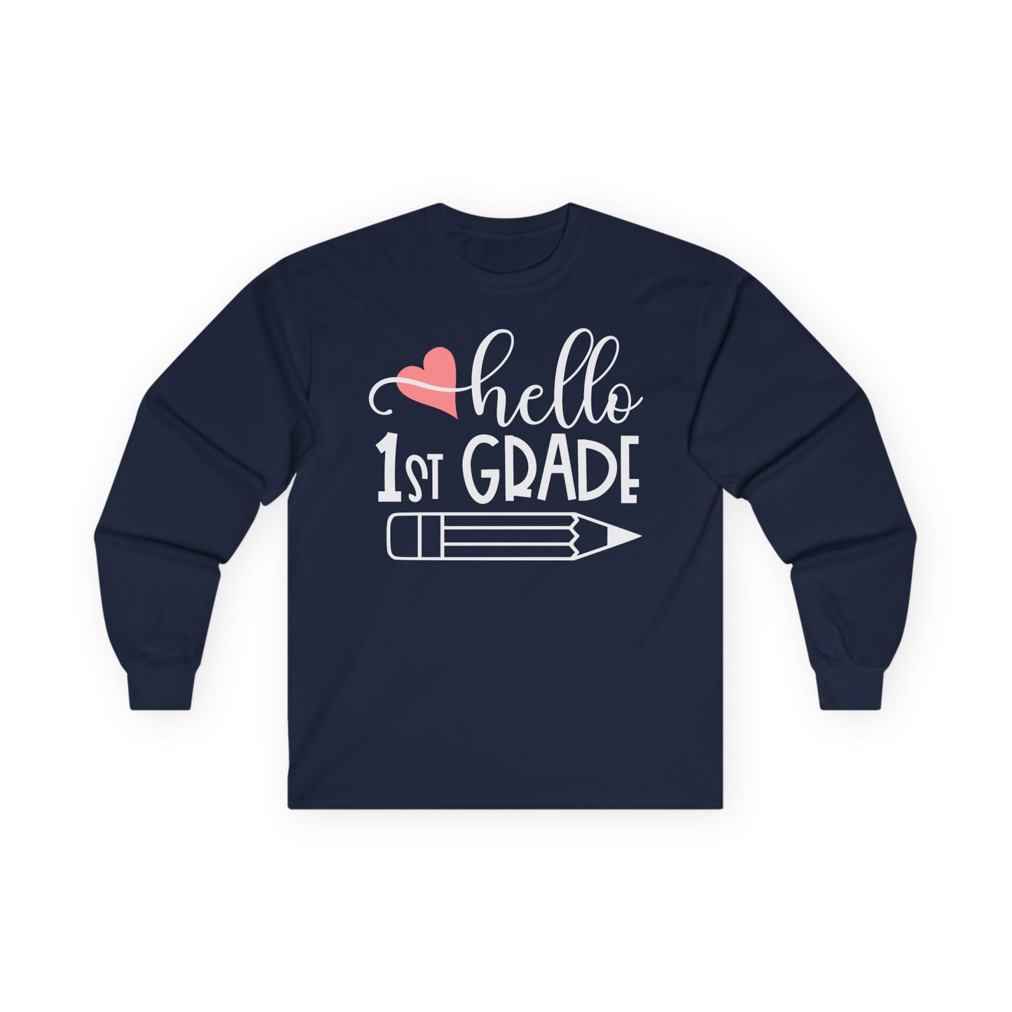 Hello 1st Grade Long Sleeve Shirt