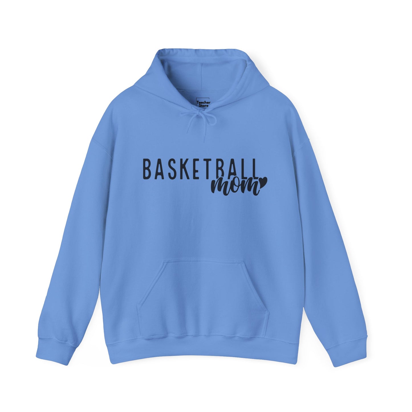 Basketball Mom Heart Hooded Sweatshirt