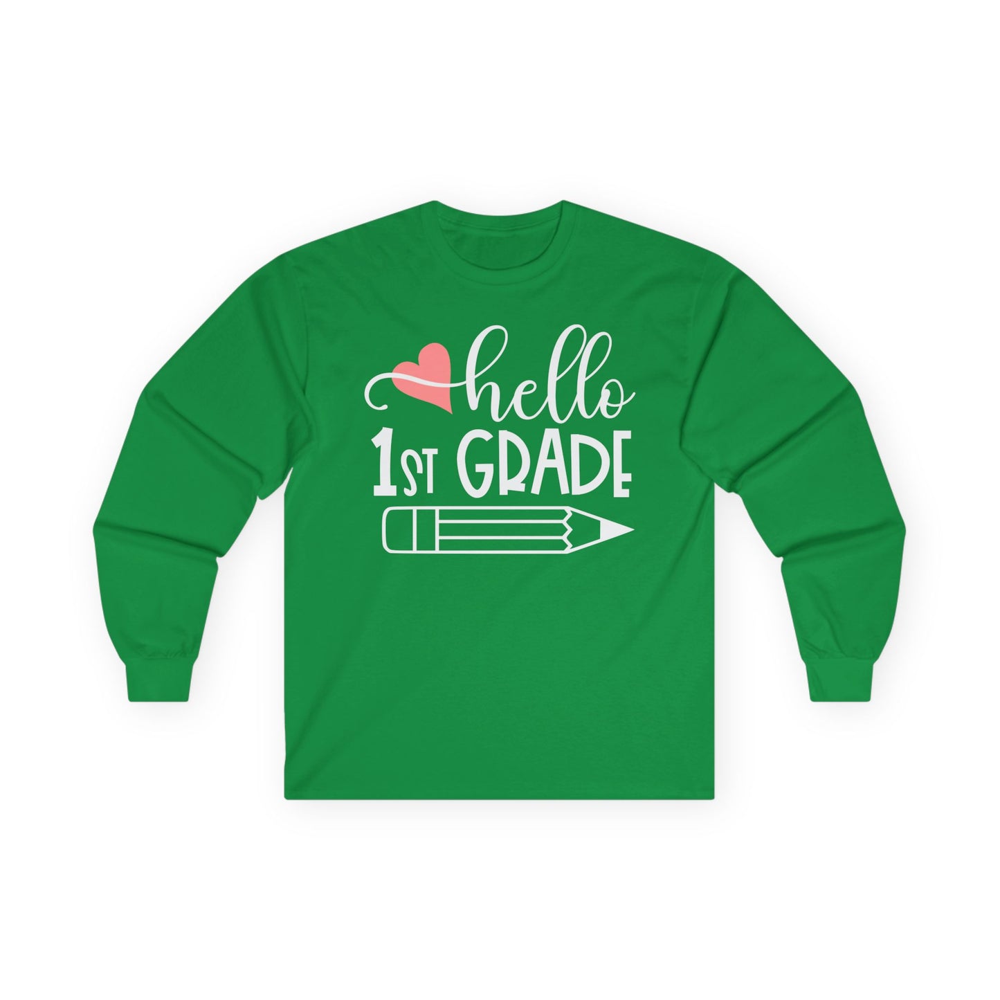 Hello 1st Grade Long Sleeve Shirt