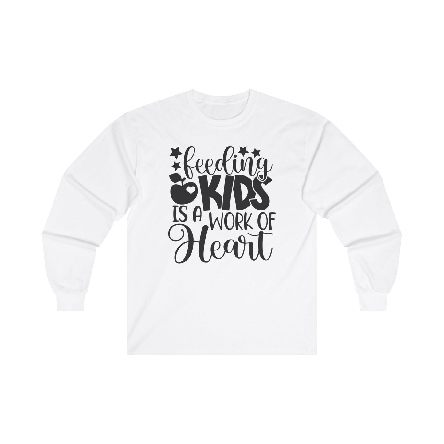 Feeding Kids Long Sleeve Shirt