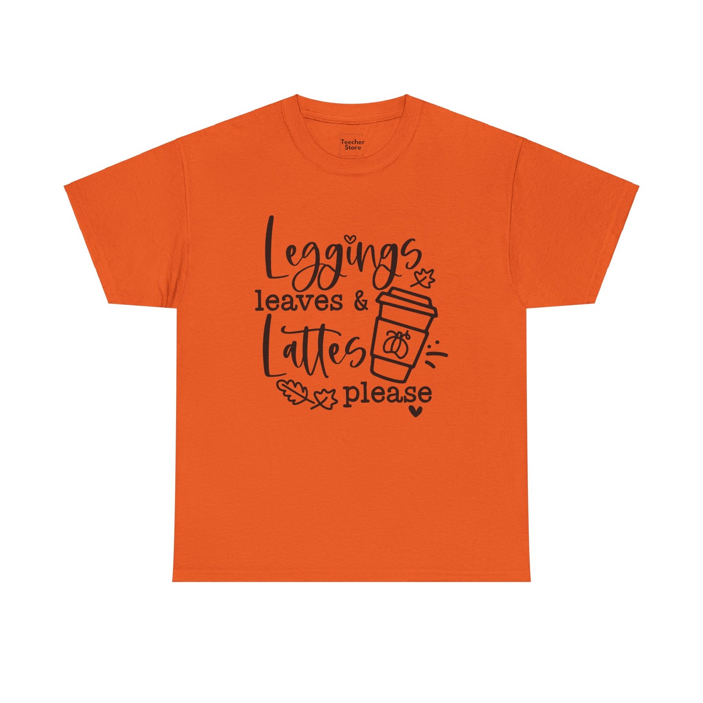 Leggings Leaves Lattes Tee-Shirt