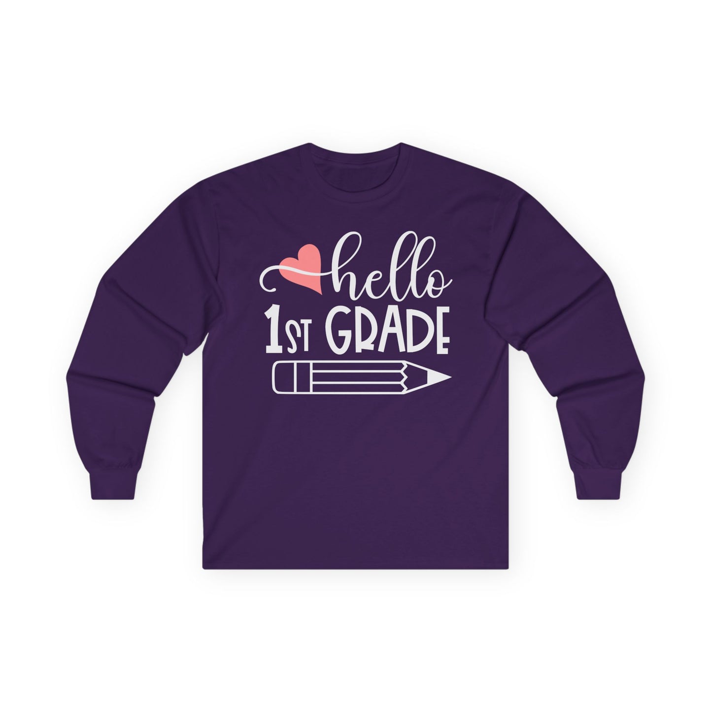 Hello 1st Grade Long Sleeve Shirt